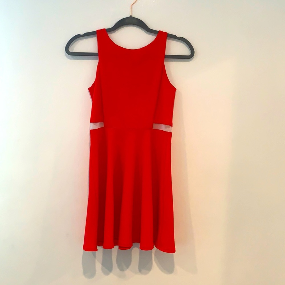 Red-orange kids dress